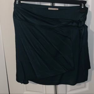 Silky Wrap Mini Skirt